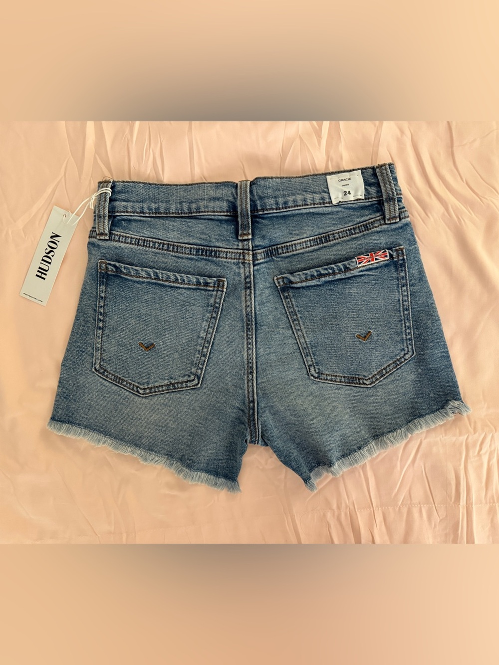 Hudson Jeans Frayed Hem Denim Shorts NWT